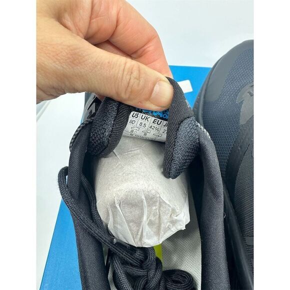 HOKA ONE ONE Men's Transport Sneakers Triple Black Athletic Shoes - Picture 4 of 8